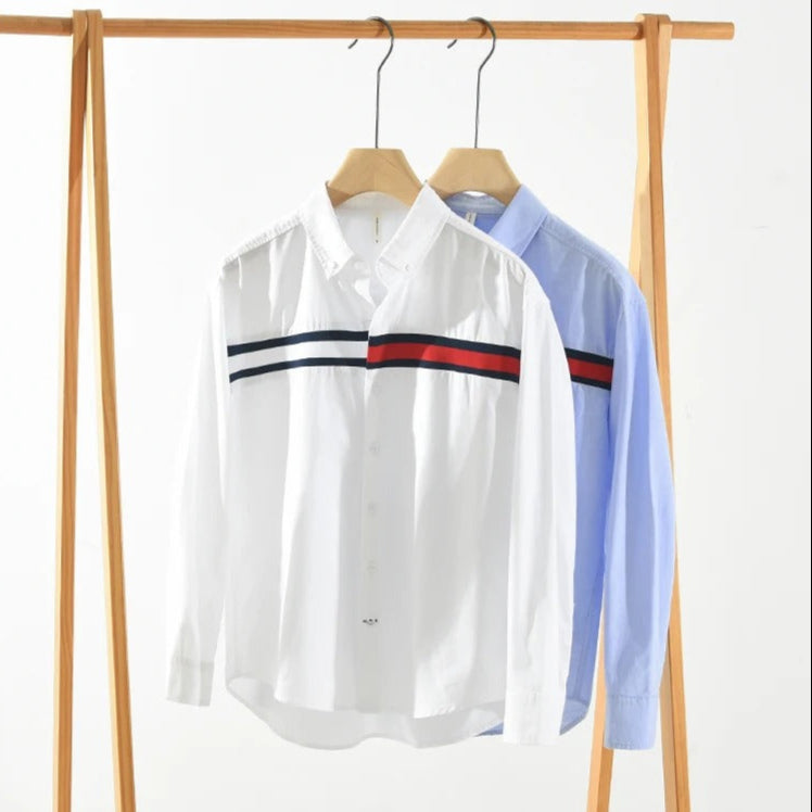 Men Cotton Loose Long Sleeve Shirt (Pack of 2)